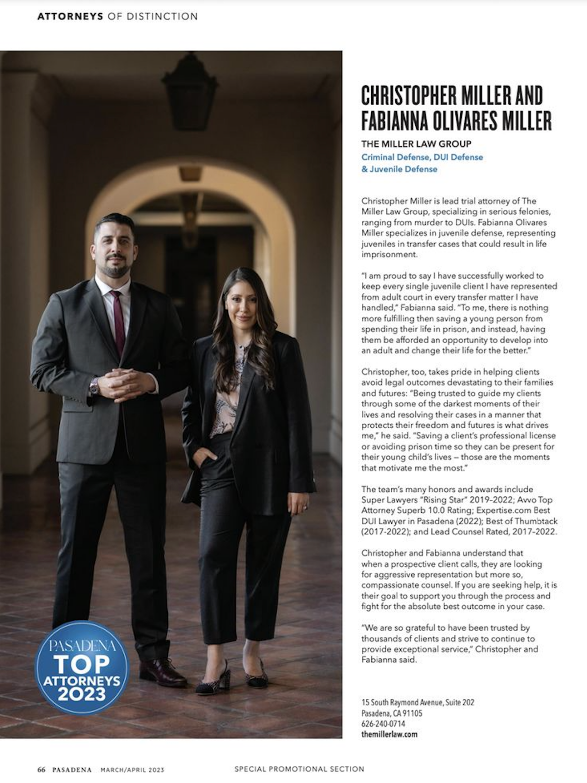 Pasadena Top Attorneys 2023